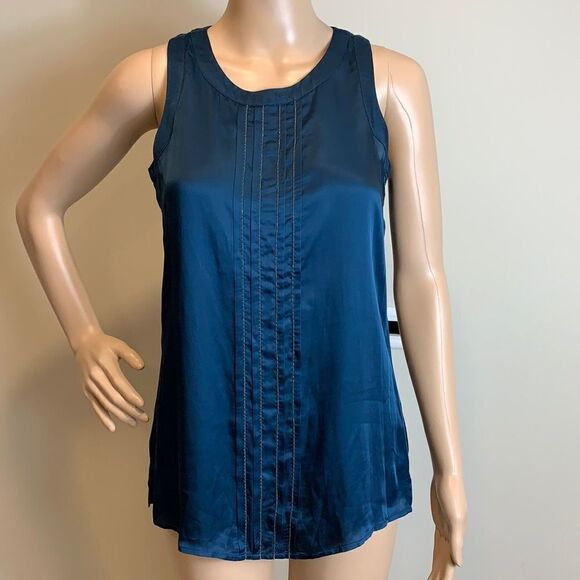 EE by etcetera blue sleeveless top size 00 - Picture 1 of 10